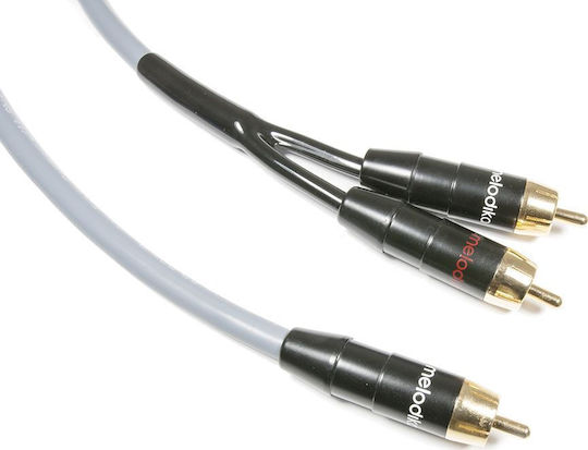 Melodika Кабел RCA мъжки - RCA мъжки 0.5м