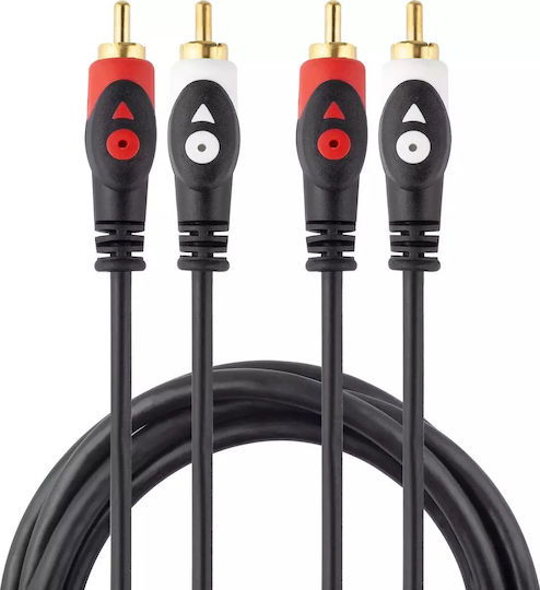 Libox Cable 2x RCA male - 2x RCA male 5m KAB-POŁ-0041