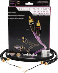 Melodika MDPHD40 2x RCA male - 2x RCA male 4m
