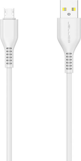 Jellico Regulär USB 2.0 auf Micro-USB-Kabel Weiß 2m 1Stück