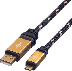 Roline Reguläres USB 2.0 Micro-USB-Kabel 1,8 m Schwarzes Roline Reguläres USB 2.0 Micro-USB-Kabel 1,8 m Schwarzes