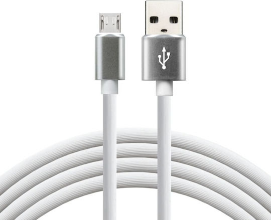 everActive Regular USB 2.0 to micro USB Cable Λευκό 1.5m (CBS-1.5MW) 1τμχ