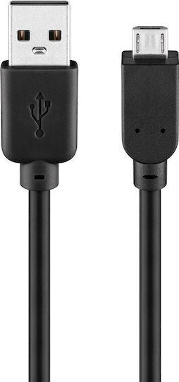 Goobay Regulär USB 2.0 auf Micro-USB-Kabel Schwarz 1.8m (94181) 1Stück