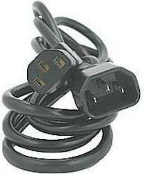 Logo Collection IEC C13 / IEC C14 - IEC C13 / IEC C14 Кабел 5м Черен