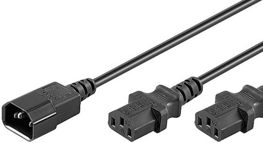Microconnect IEC C14 - IEC C14 Cablu 1.8m Negru (PE061318)