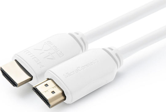 Microconnect Cable HDMI male - HDMI male 0.5m White