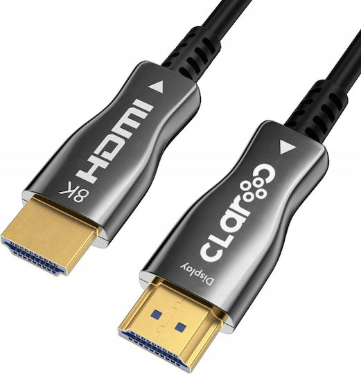 Claroc HDMI 2.1 Кабел HDMI мъжки - HDMI мъжки 3м Черен