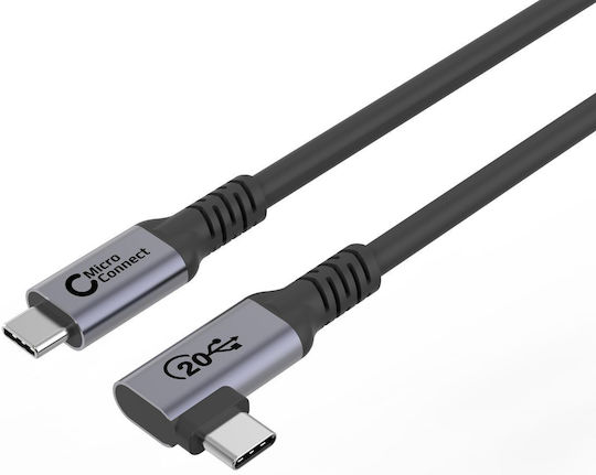 Microconnect USB 3.2 Cable USB-C male - USB-C 100W Μαύρο 3m USB3.2CC3-A