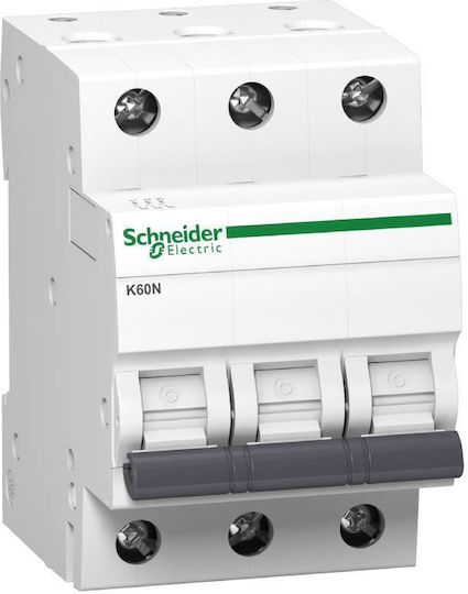 Schneider Electric Αυτόματη Ασφάλεια 63A Τριπολική AC A9K02363