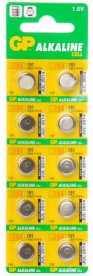 Genius Pack Baterii alcaline Baterii de ceas pentru ceasuri LR55 1.5V 10buc