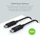 Belkin Редовна Thunderbolt 4 Кабел 100W Черен 1м