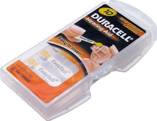 Duracell Hearing Aid Batteries 10 1.4V 6pcs