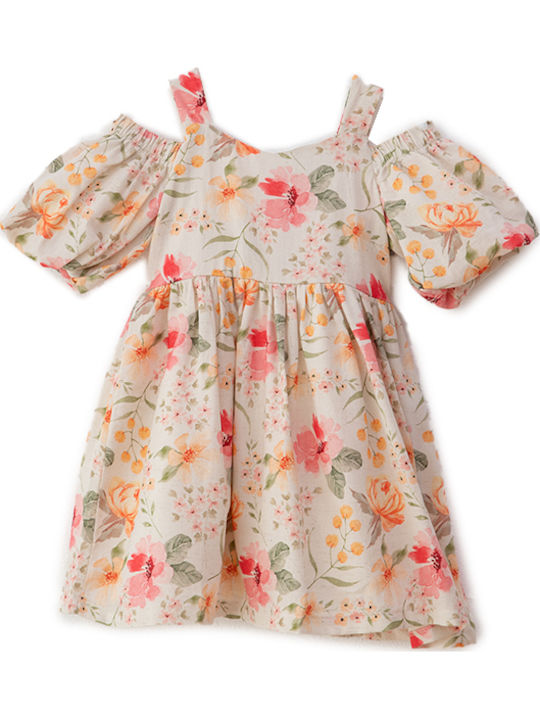 Kinderkleid Ärmellos Blumen Floral