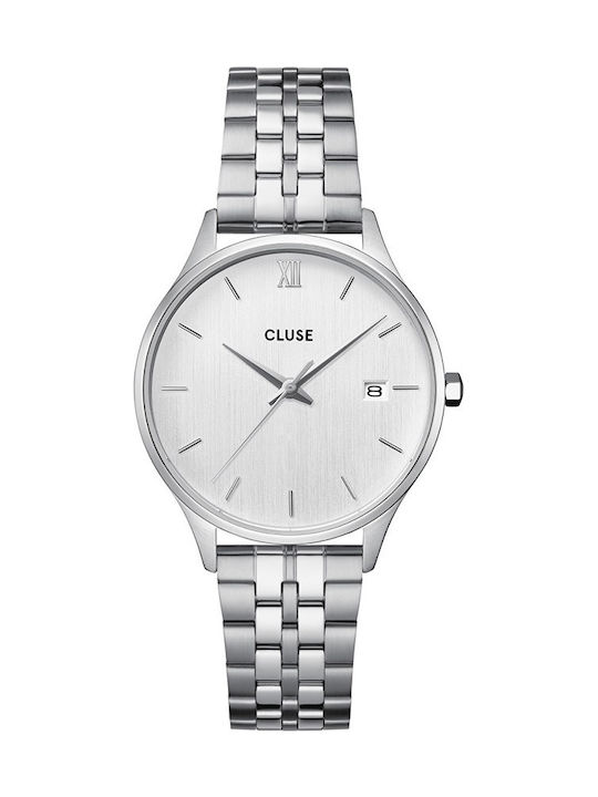 Cluse Minuit Women's Watch with Silver Metal Br...
