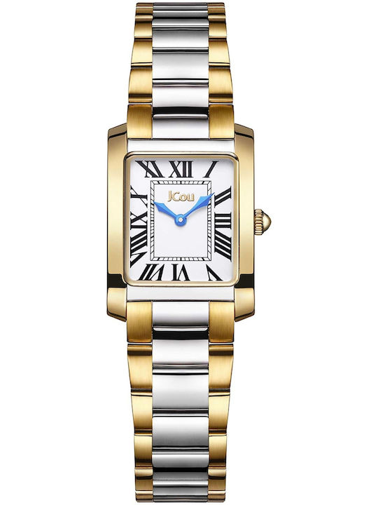 Jcou Women's Watch with Silver Metal Bracelet