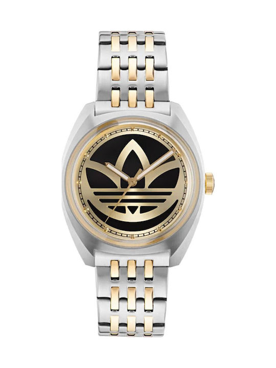 adidas Un Ceas Dama 39mm Cu Baterie Cu Brățară Din Oțel Inoxidabil Argintiu/Negru