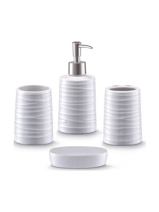 Zeller Bathroom Accessory Set White