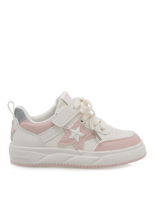 Exe Παιδικά Sneakers με Σκρατς Λευκά