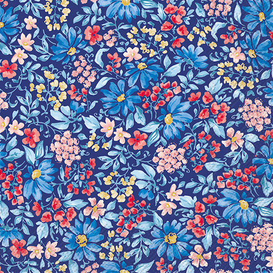Decoupage Serviette 1 Stk Tapete Blaue Blumen