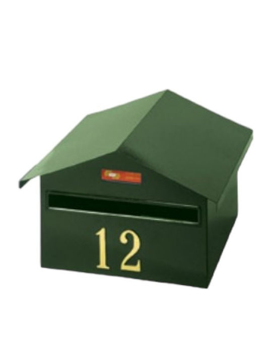 Viometal Copenhagen Outdoor Mailbox Metallic in White Color 30.5cm