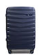 Paulter Mittlerer Hartschrank Blau mit 4 Rädern Höhe 66cm