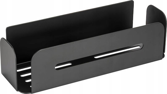 Wenko Wandmontiertes Badezimmerregal Metallisch 30x8x10.5cm Schwarze