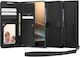 Spigen Wallet S Synthetisches Leder / Leder Schwarz (Galaxy S25+)