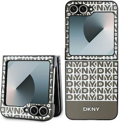 DKNY Husă Back Cover Din Piele Maro Galaxy Z Flip6