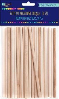 Δημιουργικά Ξυλάκια Dp Craft Dpcraft Στρογγυλά Φυσικά 15 Cm 50 Τεμ Dalprint 8886915 5907590011377