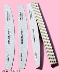 Λίμα Manicure Half Moon Φυσικών Νυχιών 100/180 Mc-nsshm100/180 Λίμα Manicure Half Moon Φυσικών Νυχιών 100/180 Mc-nsshm100/180