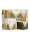 Pls-tb031 Elfenbeinfarbene Samtstickerei Seidenspitze 85×85 Liolios Home