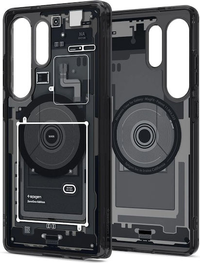 Spigen Ultra Hybrid Mag Umschlag Rückseite Silikon / Kunststoff 2mm Schwarz (Galaxy S25 Ultra,Samsung S25 Ultra)