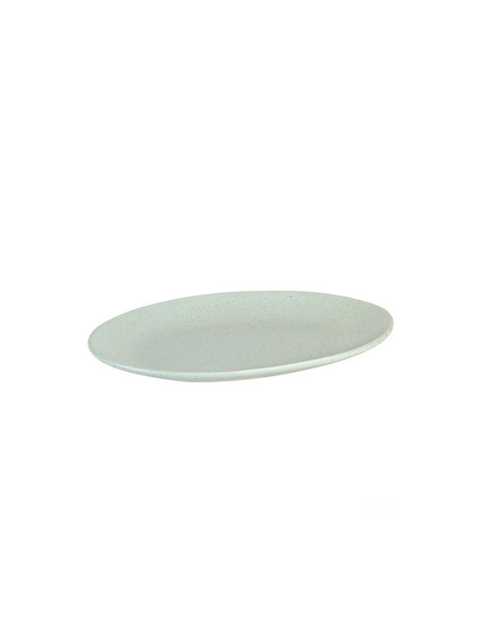 Dot Πιάτο Ρηχό Οβάλ από Πορσελάνη Λευκό 25x12cm