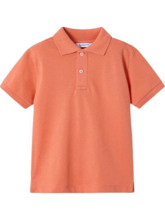 Mayoral Kids' Polo Short Sleeve Orange