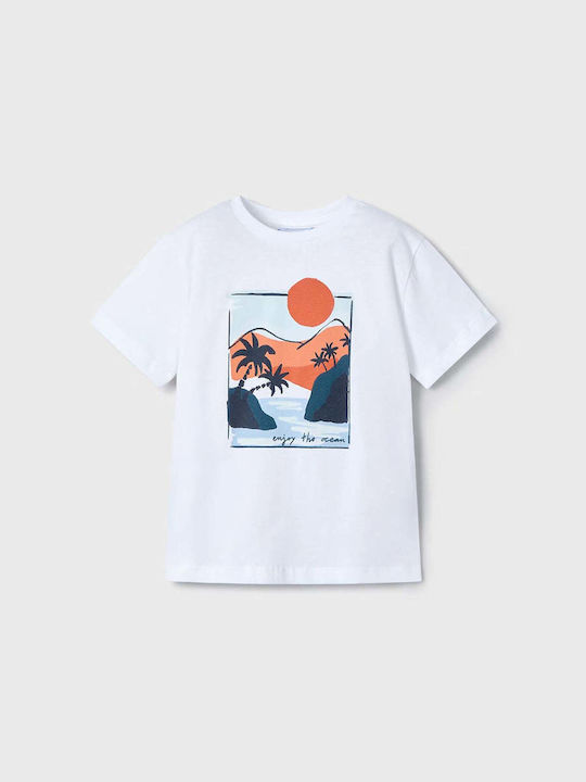 Mayoral Παιδικό T-shirt Λευκό