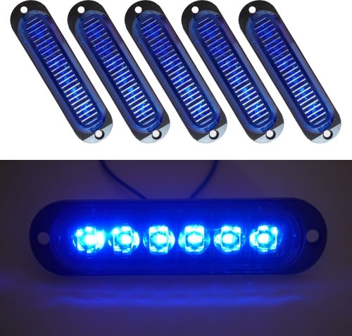 Bucată Mk-093 Lămpi Indicator 6LED pentru Camion Auto Bec Lumină Albastră