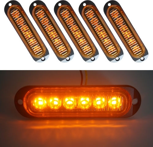 Stück Mk-093 Auto LKW 6LED Anzeigelampe Lichter Gelbes Licht