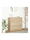 Wooden Chest of Drawers Coffee 80x35x80cm