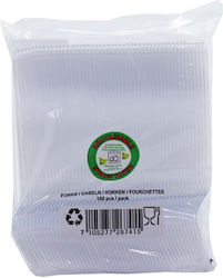 HOMie Reusable Fork Plastic 100pcs