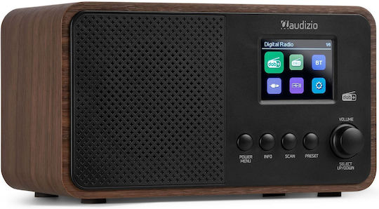 Audizio Avio Επιτραπέζιο Ραδιόφωνο Ρεύματος DAB+ με Bluetooth και USB Wood