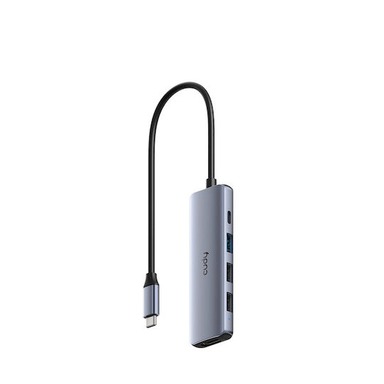 Cudy UH405 USB-C Докинг станция с HDMI 4K PD Сребрист