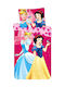 Disney Princess Σετ Παιδική Παπλωματοθήκη Βαμβακερή Πολύχρωμη 90x140εκ.
