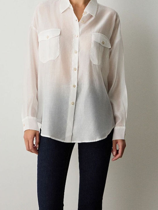 Women's Long Sleeve Shirt Off-White