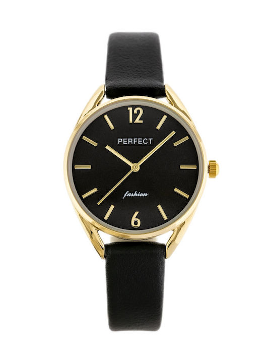 Perfect Дамски Часовник 32mm Кварцов с Черен Ко...