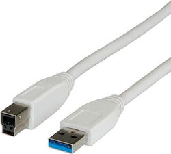 Rbline USB 2.0 USB-A-Stecker zu USB-B-Stecker Grau 1,8 m