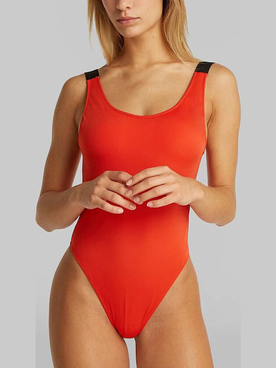 Calvin Klein One-Piece Swimsuit with Open Back ...