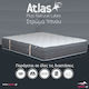 Ypnos Atlas Plus Natural Latex Single Ortopedie Saltea Spumă / Latex Față-verso 100x200cm cu Arcuri
