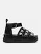 Γυναικεία Σανδάλια Flatforms Μαύρα