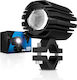 Motorcycle LED Spotlights Waterproof Novisight 10-30v IP68 Black 2 Pcs