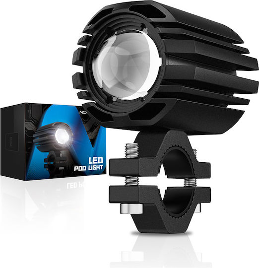 Motorcycle LED Spotlights Waterproof Novisight 10-30v IP68 Black 2 Pcs